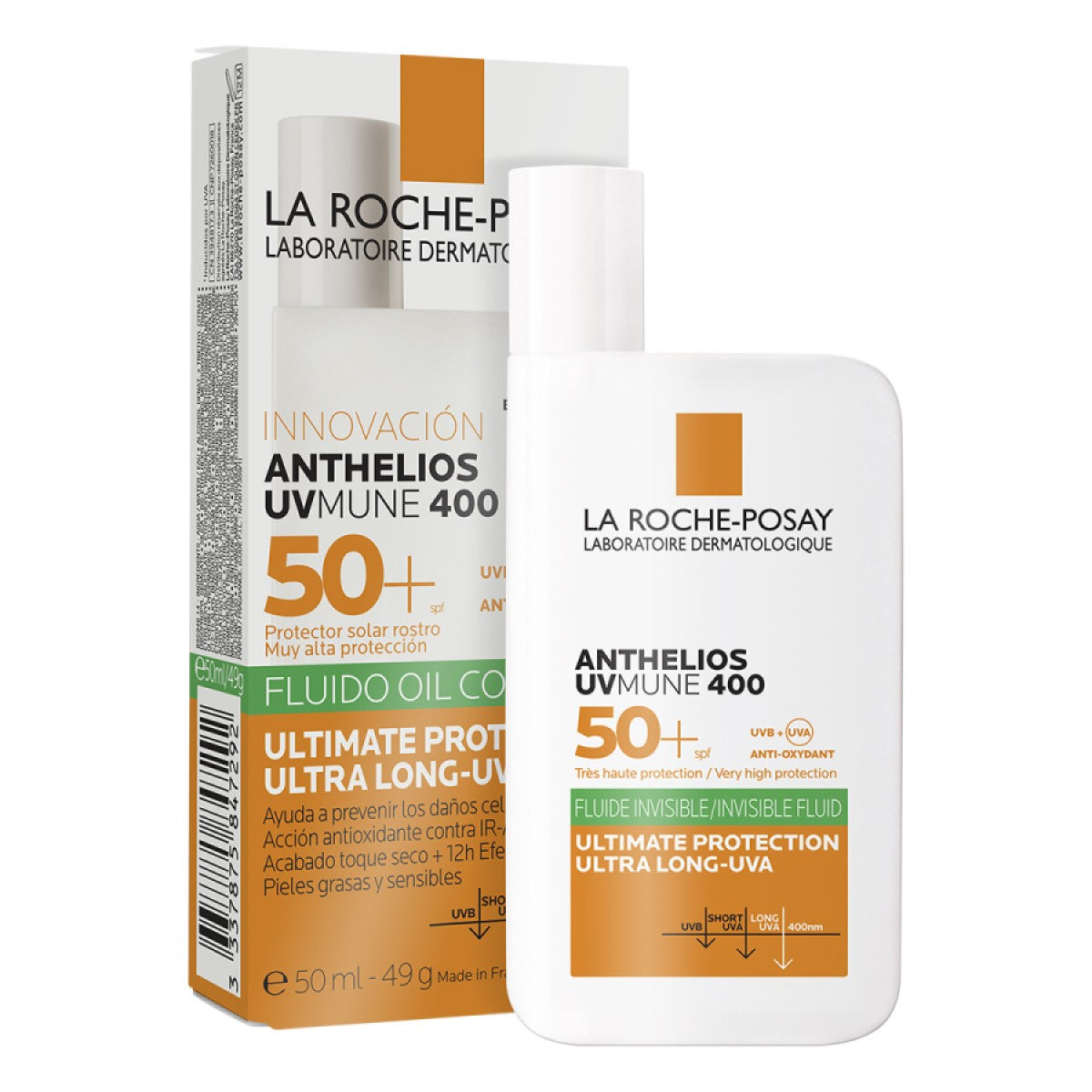LA ROCHE-POSAY ANTHELIOS UV MUNE 400 OIL CONTROL FLUIDO FPS 50+ 50ML