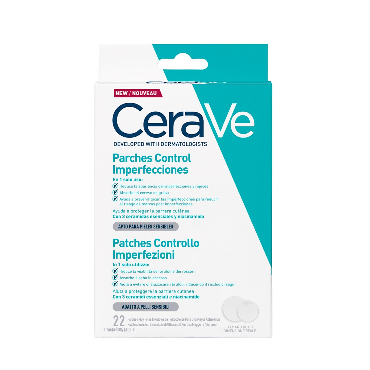 CERAVE BLEMISH PARCHES - CONTROL IMPERFECCIONES 22 PCS