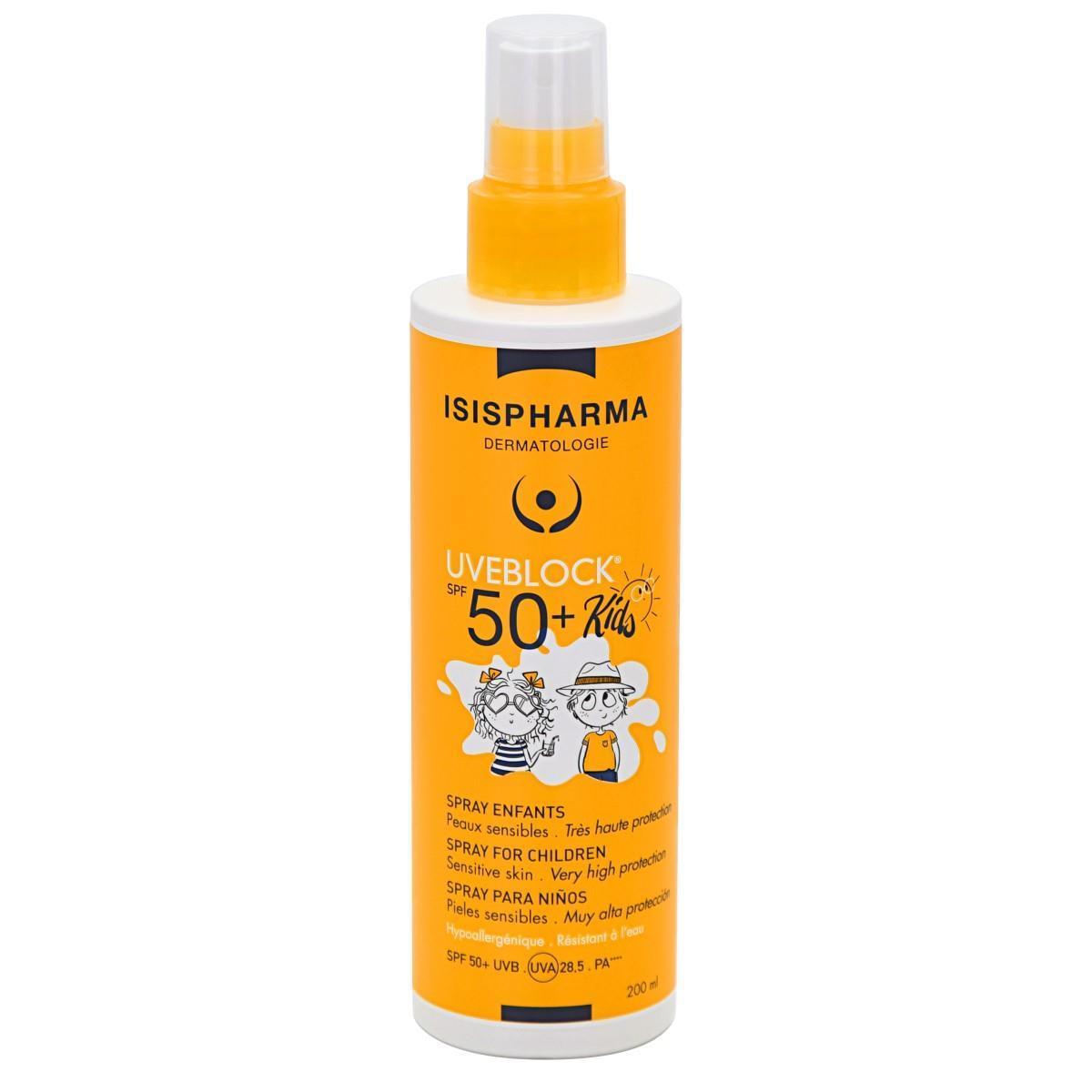 ISISPHARMA UVEBLOCK FPS50+ SPRAY PARA NIÑOS 200ML