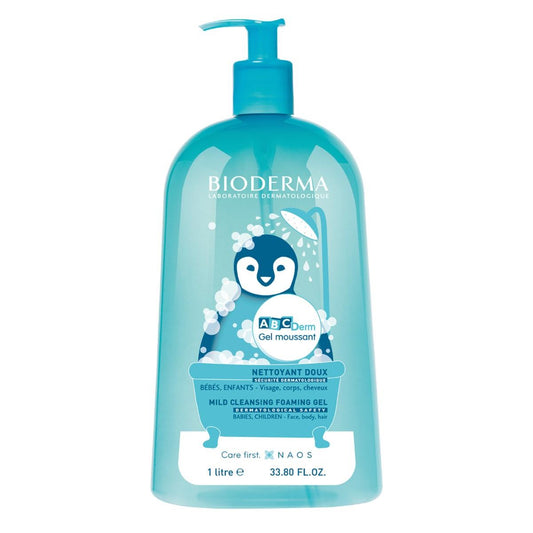 BIODERMA ABCDERM GEL MOUSSANT 1 LT